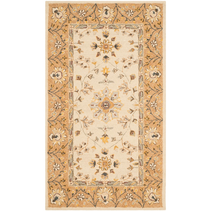 SAFAVIEH, Handmade Easy Care Mariola Oriental Rug - 4' x 6' - Ivory/Beige