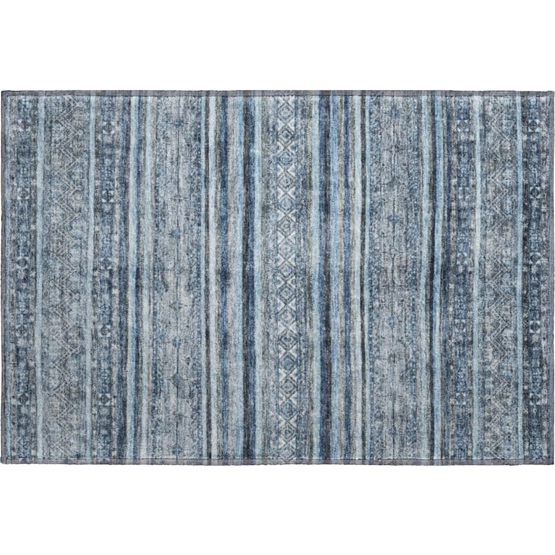 Premium Washable Super Soft Global Stripes Mayfield Rug