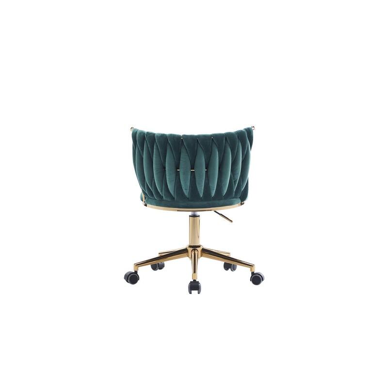 Modern/Luxury Upholstered Adjustable Swivel Office Chair with Wheels