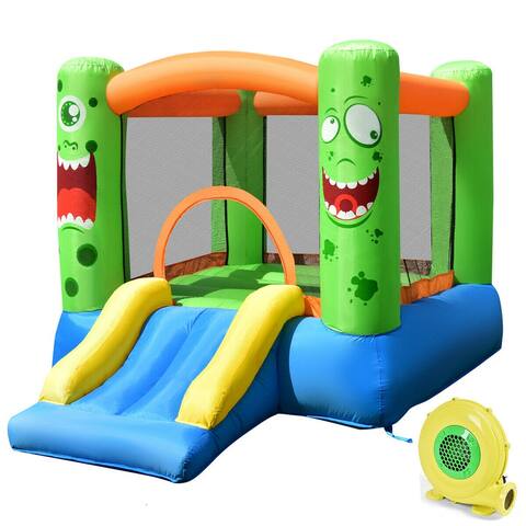 Costway Kids Playing Inflatable Bounce House Jumping Castle Game Fun - 110''x83''x67''