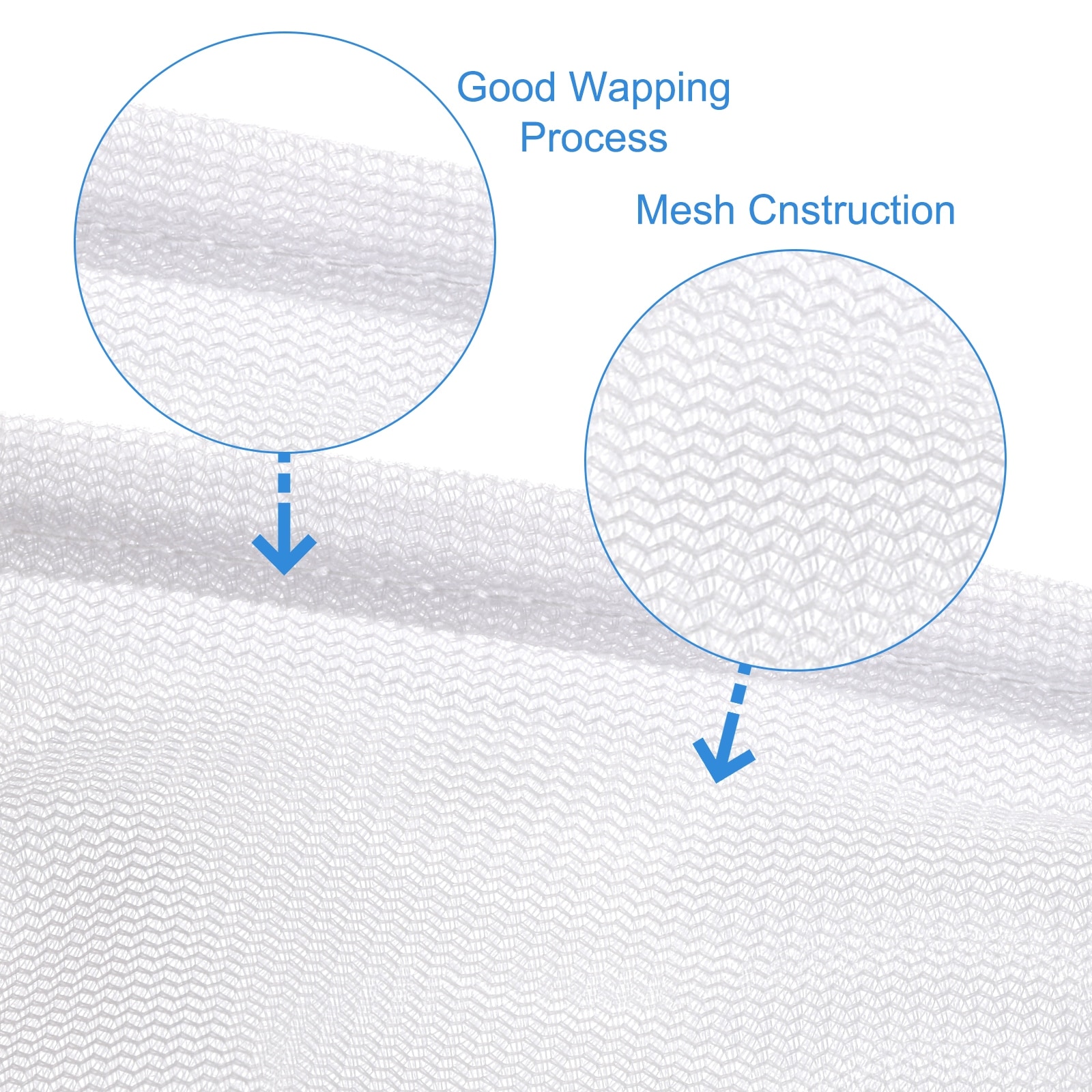 Gray Coarse Mesh Laundry Bags with Zippers - FiveSeasonStuff