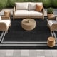 preview thumbnail 21 of 98, World Rug Gallery Border Indoor/Outdoor Flat Woven Area Rug