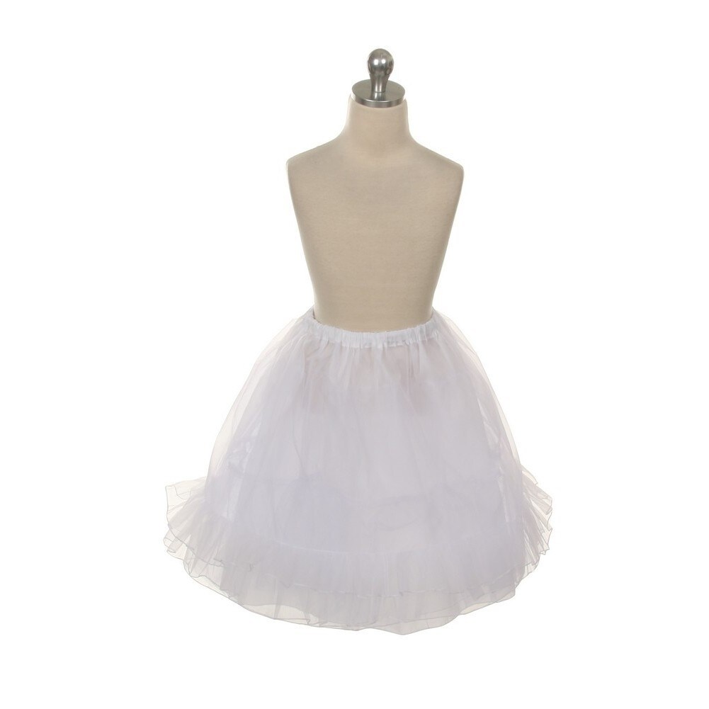 Kids Dream White Triple Layer Petticoat Slip Girls 4-10