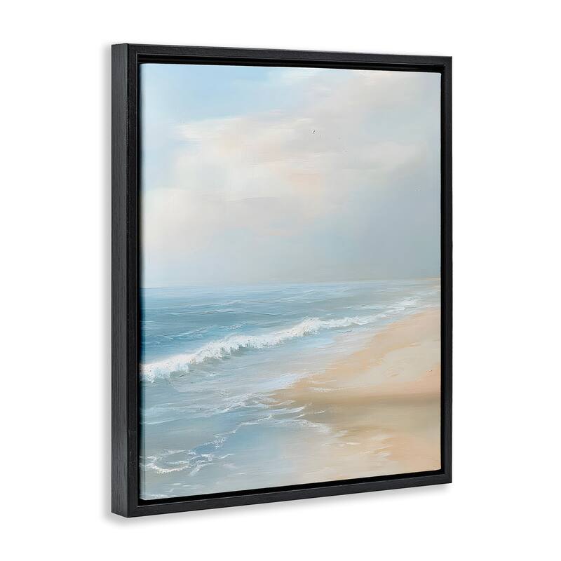 Stupell Serenity Beach View Framed Floater Canvas Wall Art Design By Franklyn Gregory