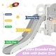 preview thumbnail 49 of 53, 9 in 1 Kids Slide Play Set Structure for Indoor-Outdoor Activity - 65.3''L x 68.9''W x 37.8''H