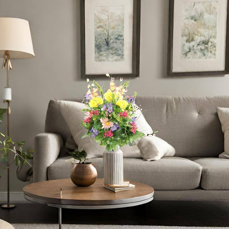 Artificial Dahlia, Morning Glory 30 Stems Decoration Arrangement, - 8'6" x 13'
