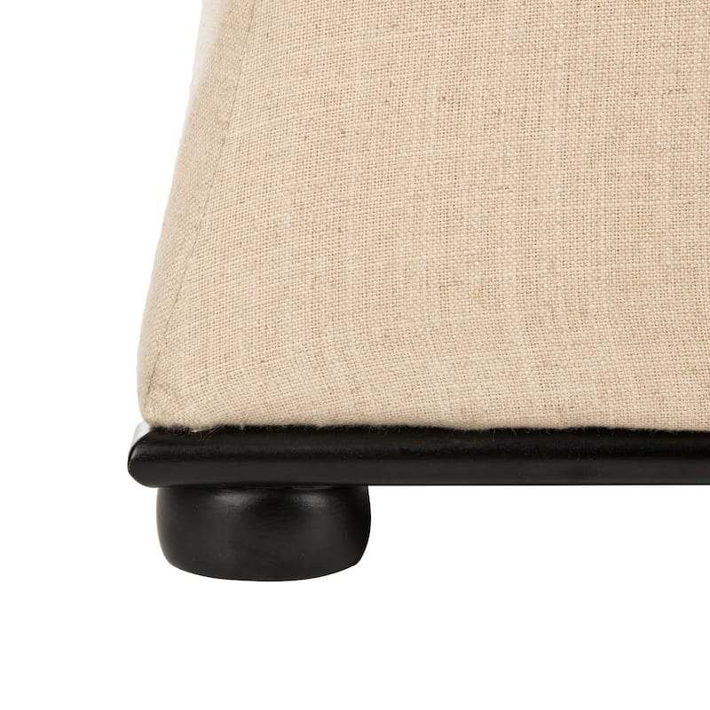 SAFAVIEH Gigi Cream Linen Storage Bench - 36" W x 19" D x 21" H - 36Wx19Dx21H