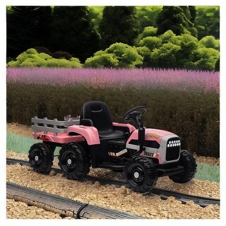 Realistic 12V Ride-On Tractor: Remote Control and Exciting Features for Kids