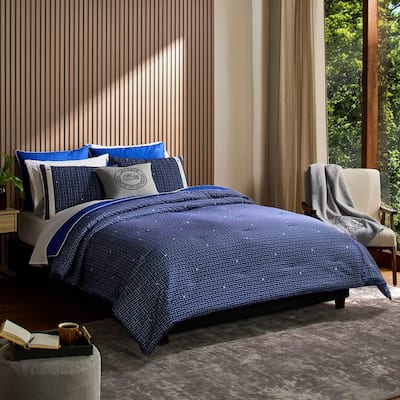 Lacoste Heritage Geo Percale Cotton 3-Piece Comforter Set