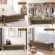 preview thumbnail 16 of 79, 66" Storage Bench King Size End of Bed with Double Lids and Gold Legs