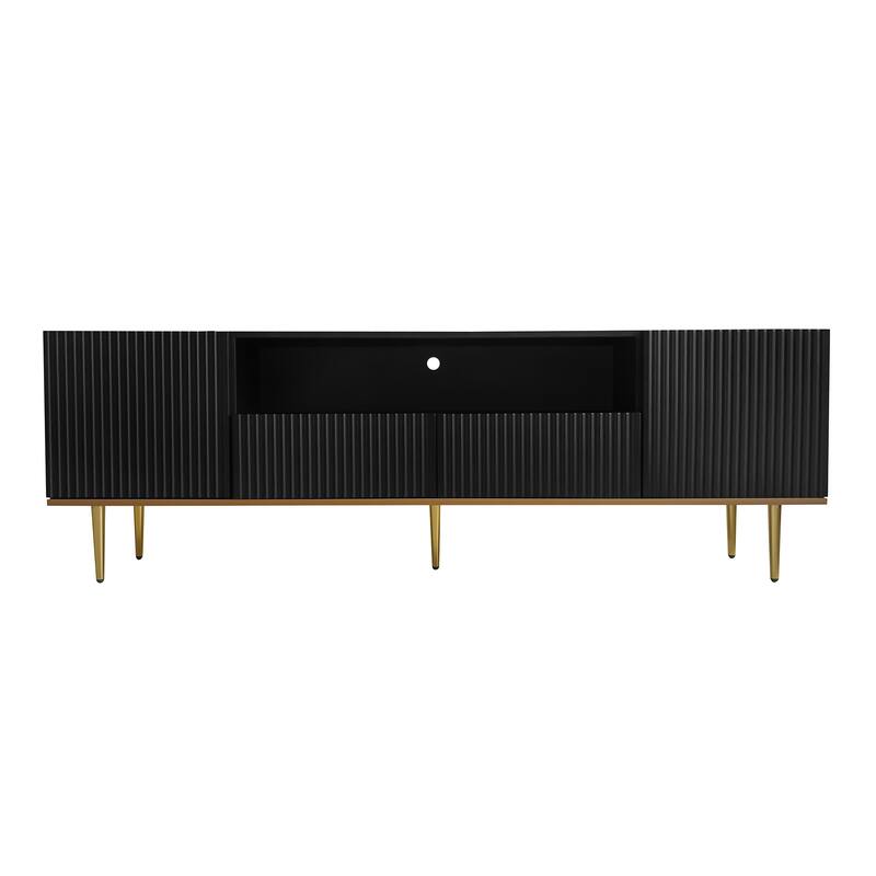 Contemporary TV Stand for 70+ Inch TV, Entertainment Center Media