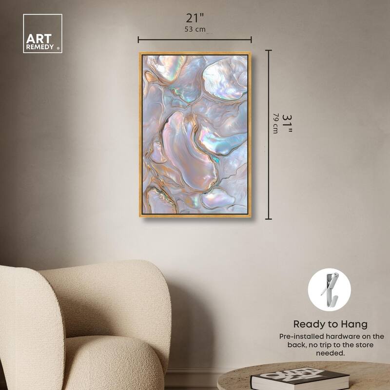 Fluid Preciousness III Canvas by Art Remedy