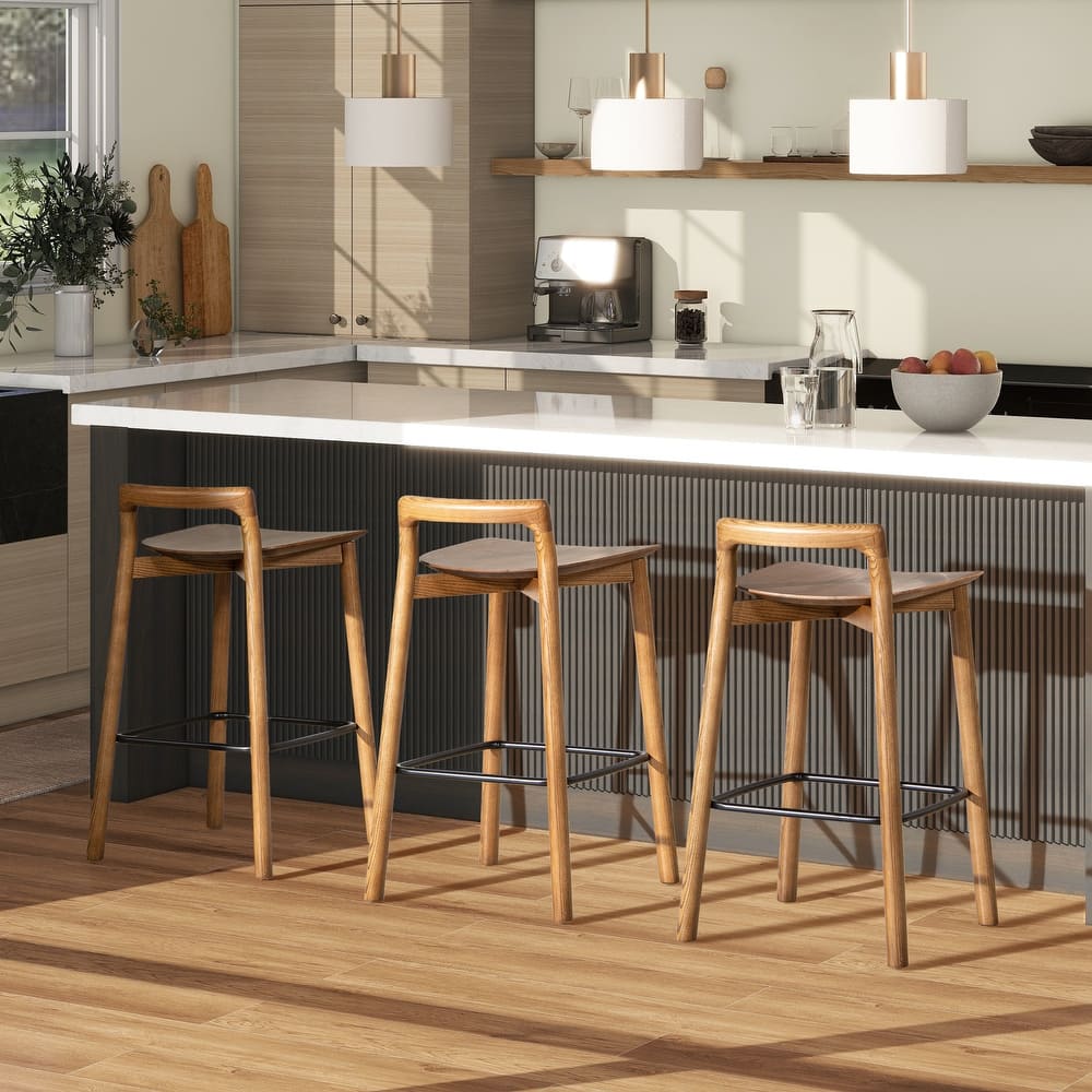 Sven 26.5" Minimalist Low Back Counter Stool
