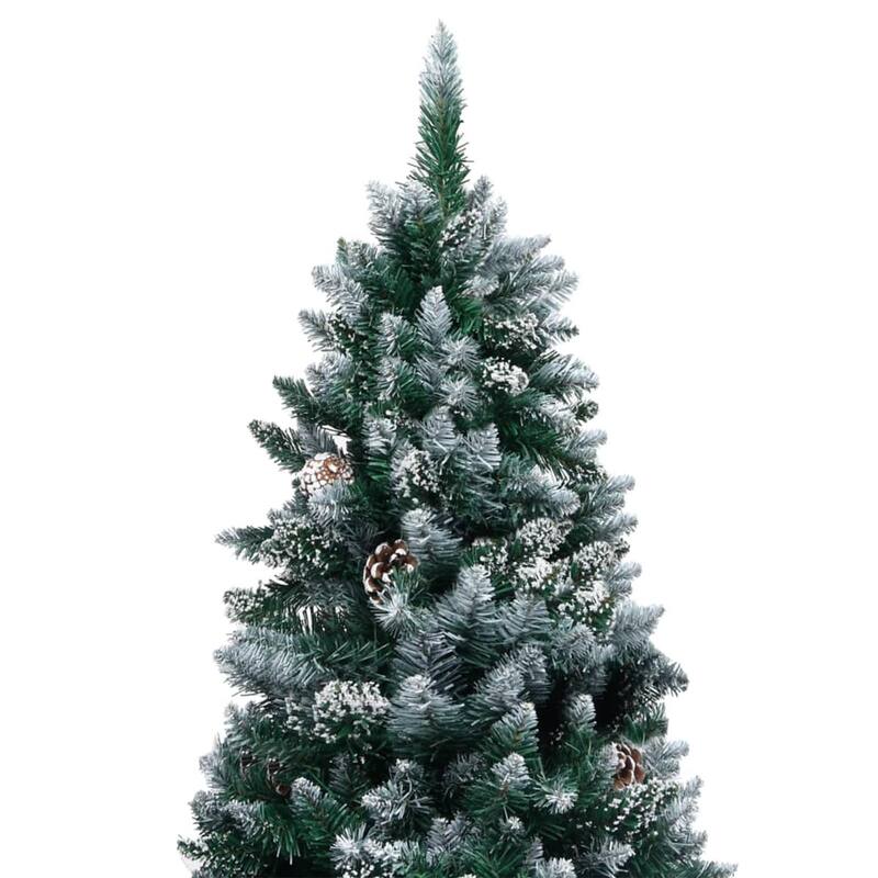 vidaXL Artificial Pre-lit Christmas Tree with Ball Set and Pinecones Xmas Tree