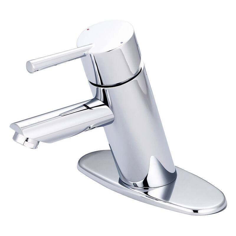 Olympia Faucets i2 1.2 GPM Single Hole Bathroom Faucet with Deck Cover - Polished Chrome