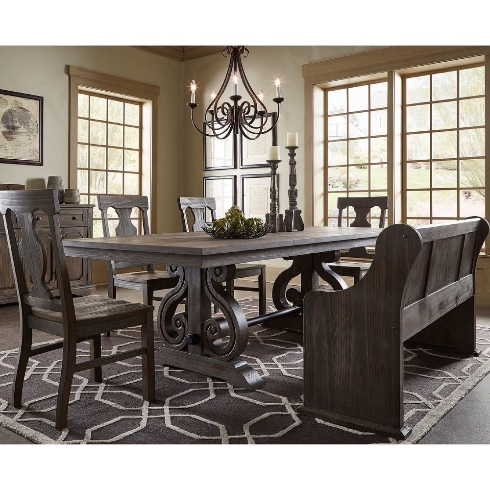 iNSPIRE Q Artisan Rowyn Wood Extendable Dining Table or Dining Set