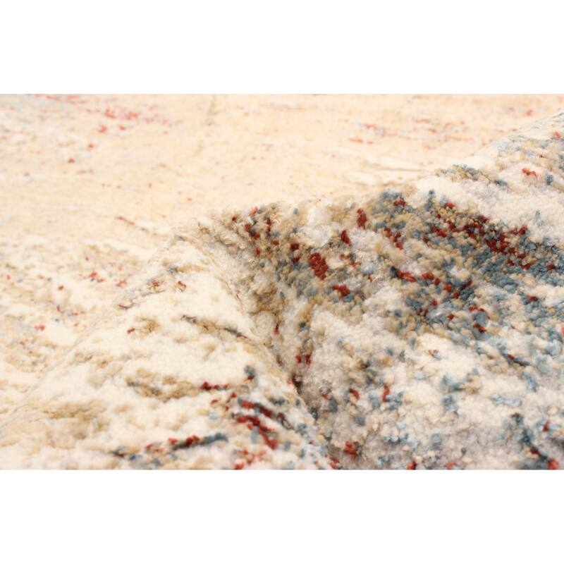 ECARPETGALLERY Machine Woven Tribeca Teal Area Rug