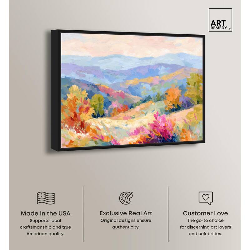 Colorful Valley II Canvas by Art Remedy
