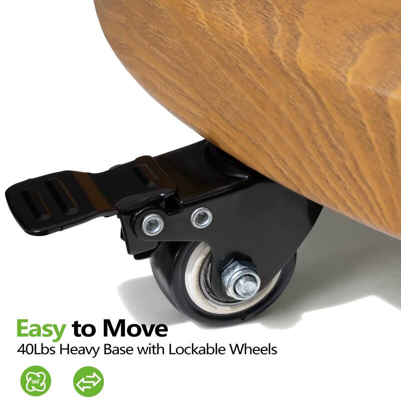 40/55lbs VredHom Round Market Umbrella Base Concrete With Wheels