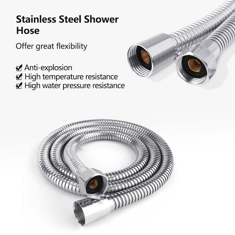 Topcraft Floor Mounted Bathtub Filler with Handheld Showerhead