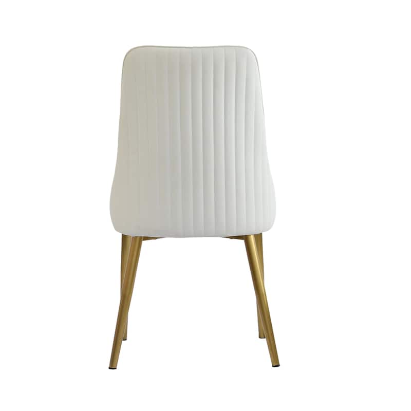 Set of 2 Upholstered PU Leather Dining Chairs Side Chair