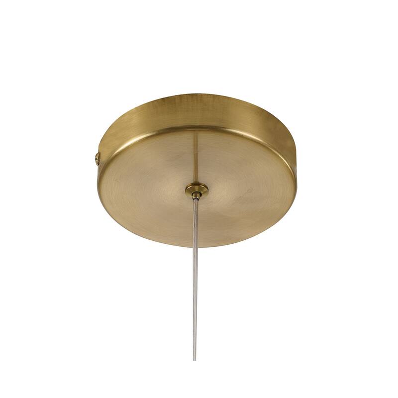 1-Light Bronze Single Pendant With A Cream Ceramic Flower