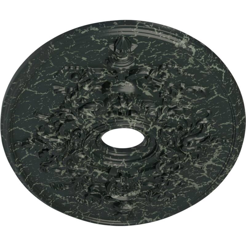 30 3/4"W x 21/14"H x 3 7/8"ID x 1 5/8"P Alexa Ceiling Medallion