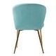 preview thumbnail 32 of 105, Luna Modern Glam Upholstered Tufted Back Side Accent Dining Chair with Small Base by HULALA HOME