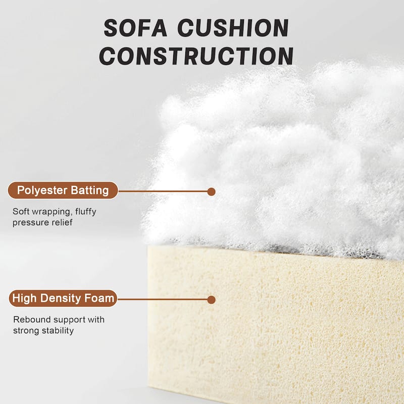 GDFStudio - Super Large 4-Seater 146.4" Chenille Sofa with Storage Pull-Out Drawers