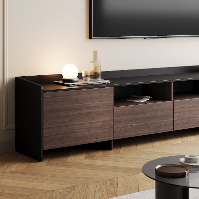 78.7" Super Large Modern/Contemporary Storage TV Stand With 2 Drawers and 2 Doors