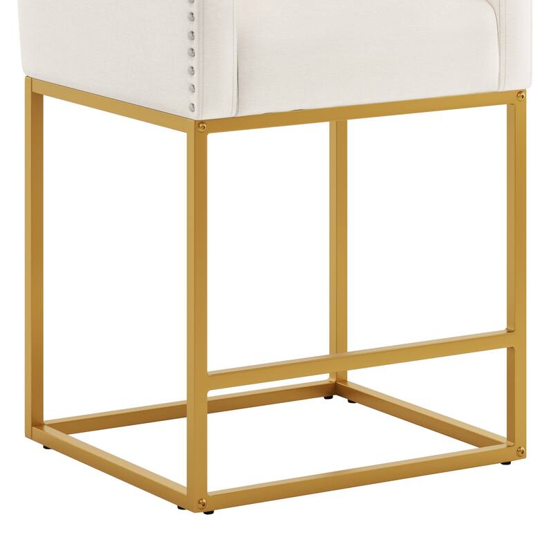 Modern Counter Height Bar Stools Fabric Upholstered Counter Stool