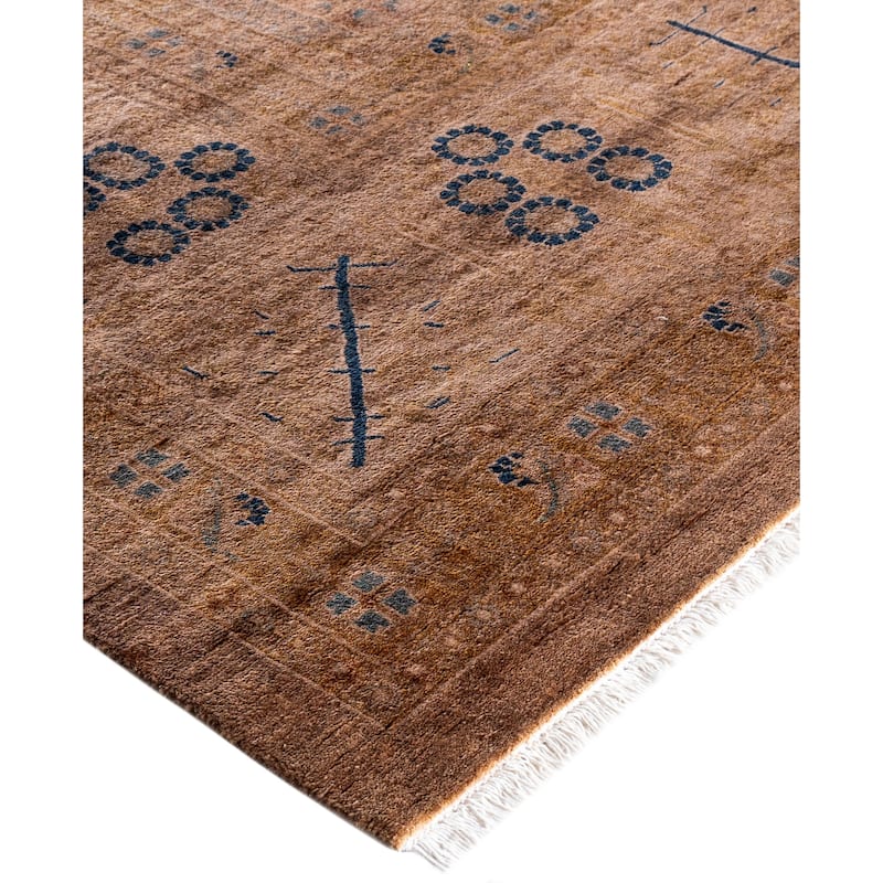 Overdyed One-of-a-Kind Hand-Knotted Area Rug - Beige - 10' 3" x 18' 10"