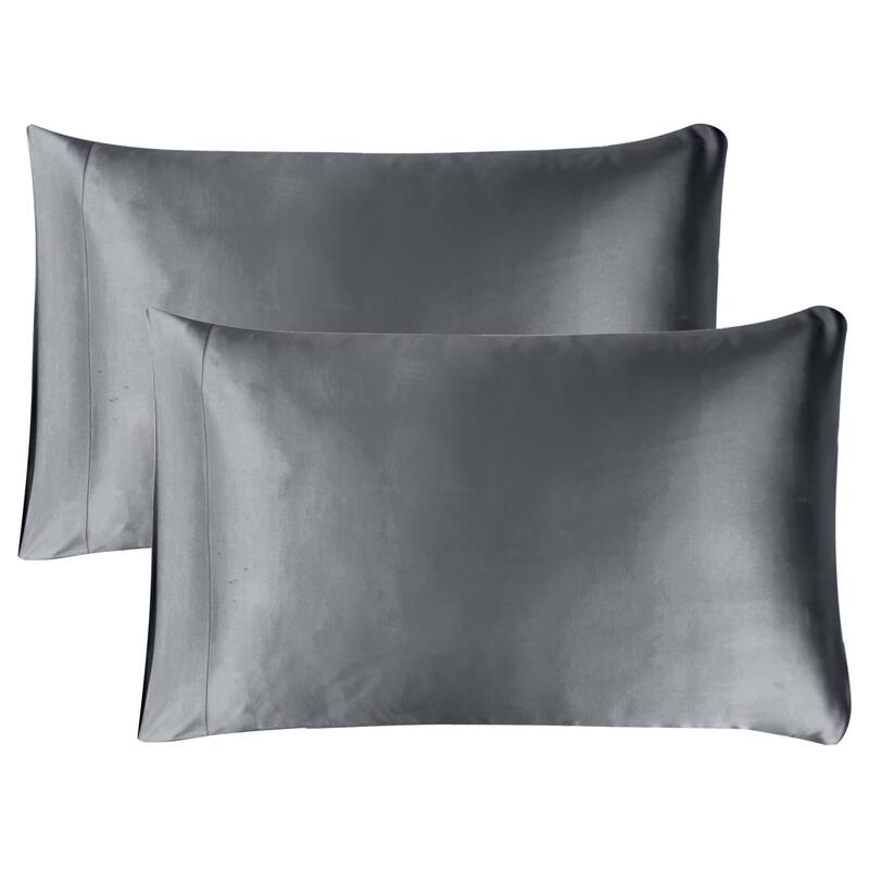 mend Satin Beauty Pillowcase - Set of 2 - Gunmetal - King