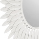 preview thumbnail 2 of 3, Broche Matte White 24in Mirror - 24