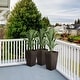 preview thumbnail 11 of 17, Outsunny Set of 3 Tall Planters, Outdoor & Indoor Flower Pot Set for Front Door, Entryway, Patio and Deck
