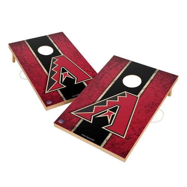 slide 2 of 5, Vintage Arizona Diamondbacks MLB Regulation 2x4 Cornhole Set Include Carry Case