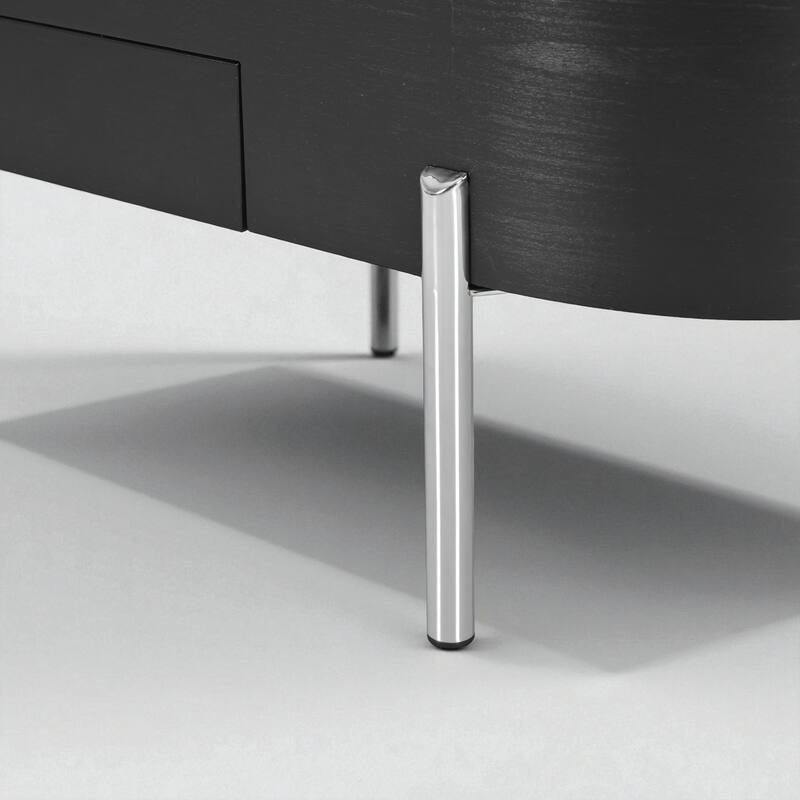 47.2'' Lift-Top Coffee Table with 360掳 Rotating Tray, Hidden Storage & Drawers, Modern Marble-Patterned Oval Center Table