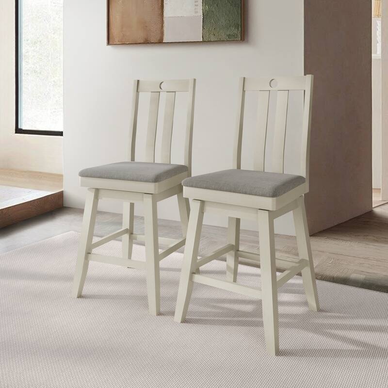 CraftPorch Mid Century Swivel Counter Chairs