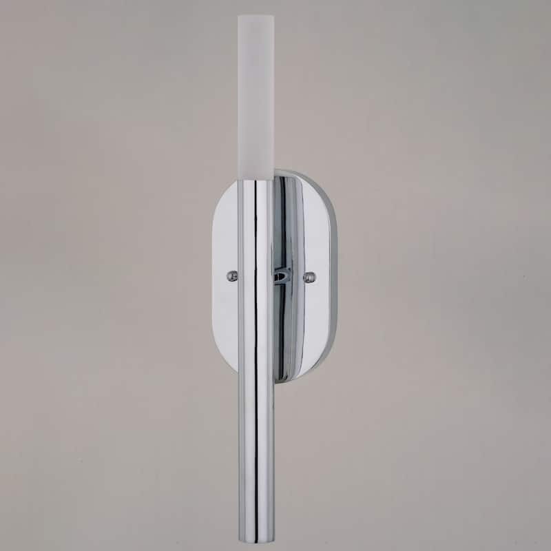 Fulton 1 Light Integrated LED Contemporary Wall Sconce White Acrylic