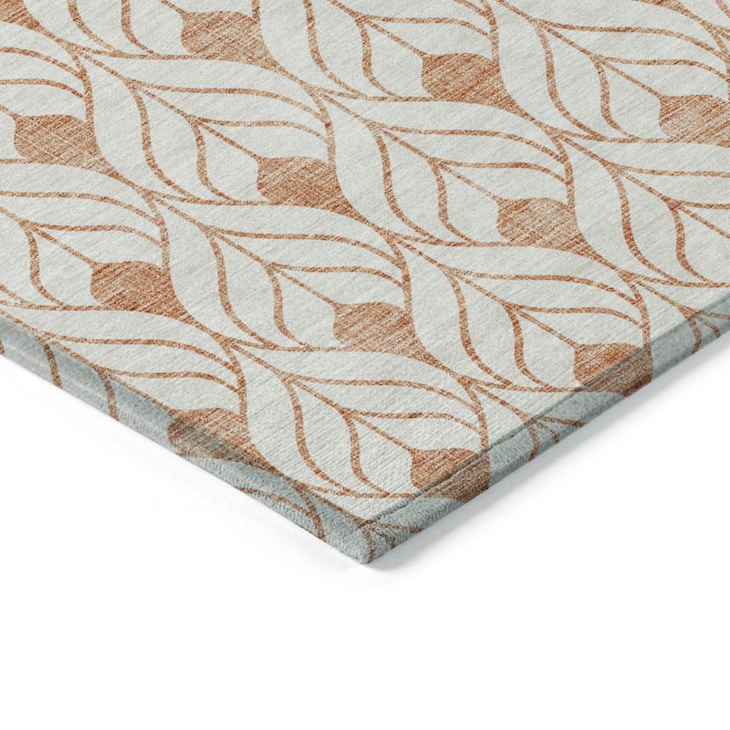 Machine Washable Indoor/ Outdoor Chantille Contempoary Geo Rug