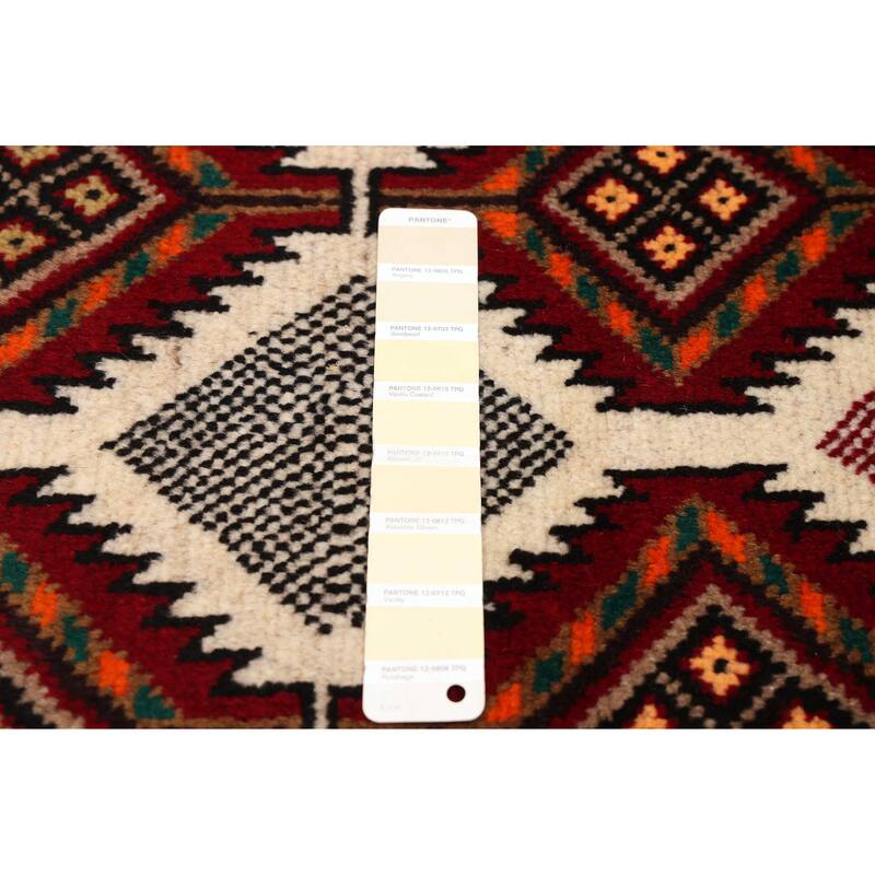 ECARPETGALLERY Hand-knotted Teimani Cream Wool Rug - 3'3 x 6'2