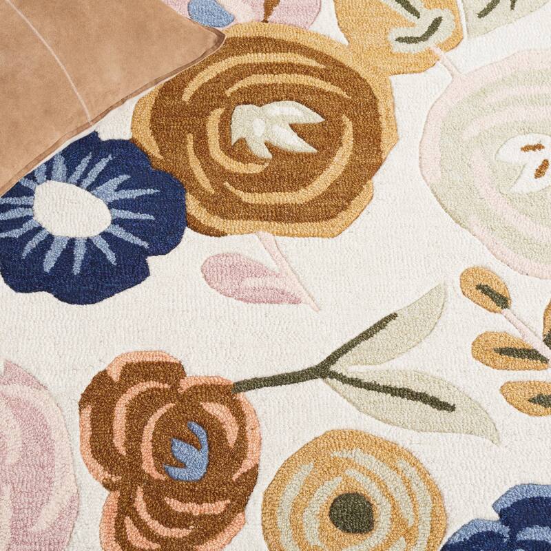 SAFAVIEH Handmade Chelsea Sprig French Country Floral Wool Rug