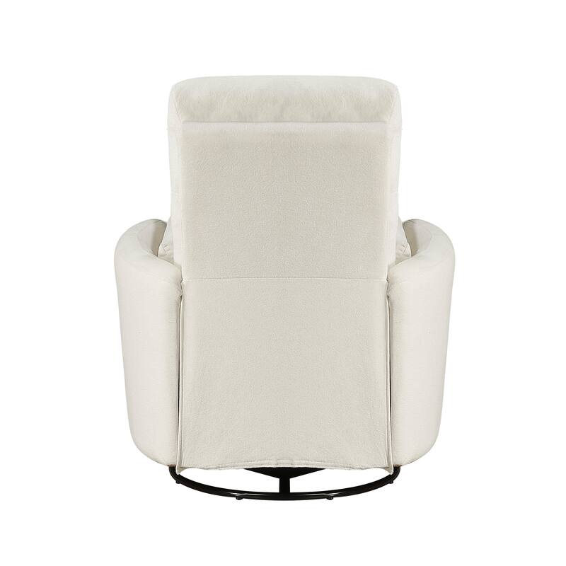 Fremont & Park Lennon 35" Microfiber Manual Swivel Glider Recliner - Removable Back