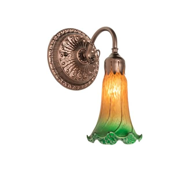 Meyda Tiffany 253600 10" Tall Wall Sconce - Mahogany Bronze