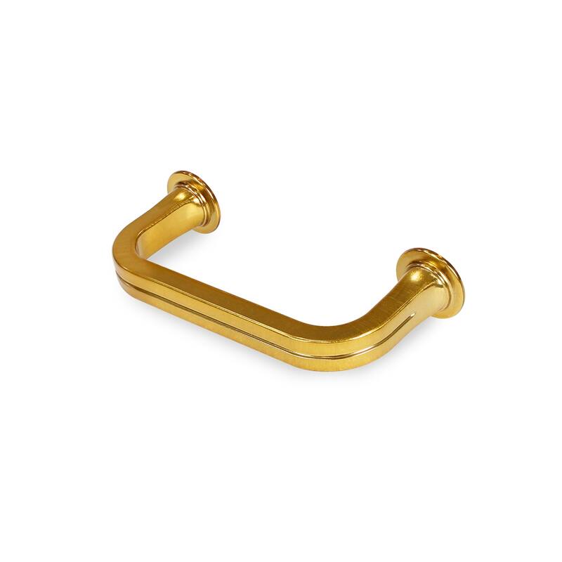 Lumi Home Furnishings Drawer Pull Classic 3" - 4-Pack - Brass
