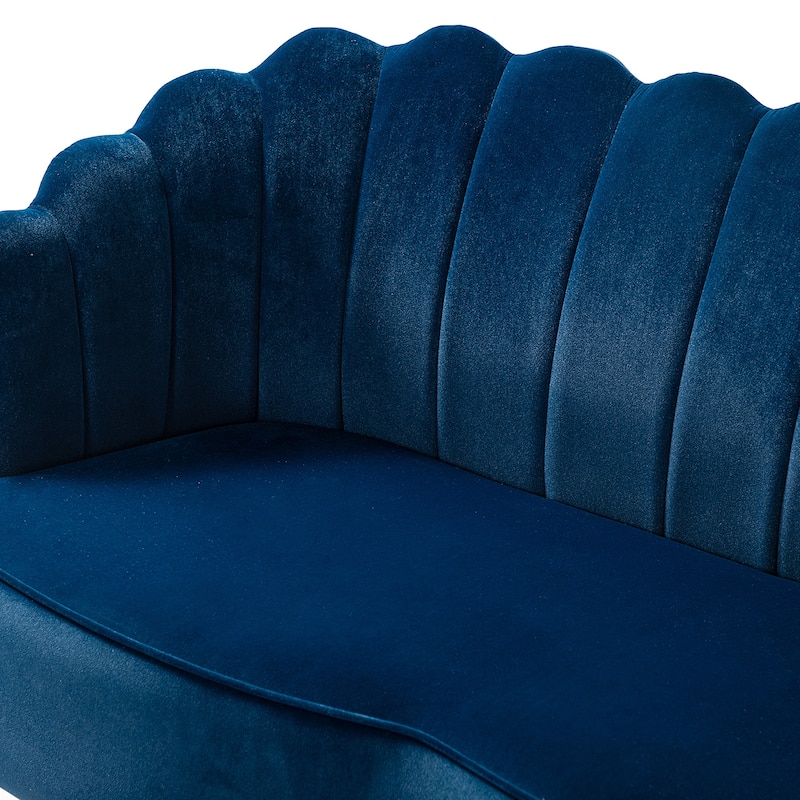 Xabier 52''Loveseat with Flower Shaped Back Design