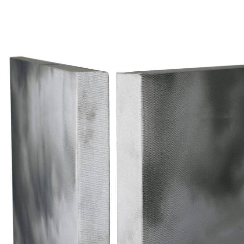 American Art Decor Double-Sided Canvas Room Divider, 4 Panels, 70" H x 63" L