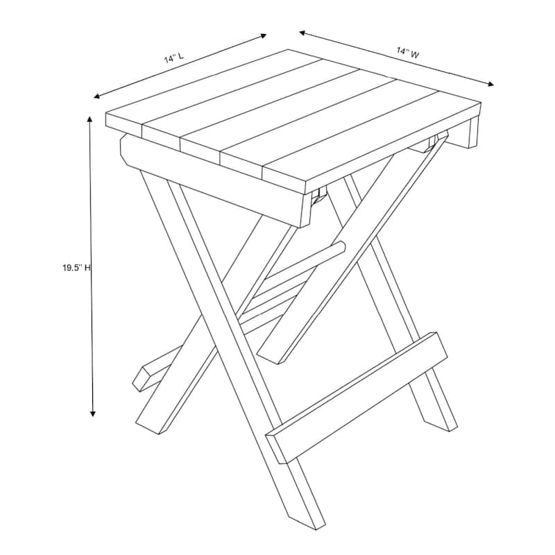 Las Cabos Fully Assembled All-Weather Outdoor Folding Bistro Set - 3-piece