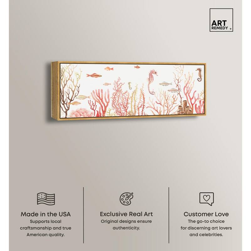 Coral Reef Wide Panoramic Canvas by Art Remedy