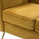 preview thumbnail 17 of 15, Elegant 50" Wide Upholstered Loveseat With Gold Legs